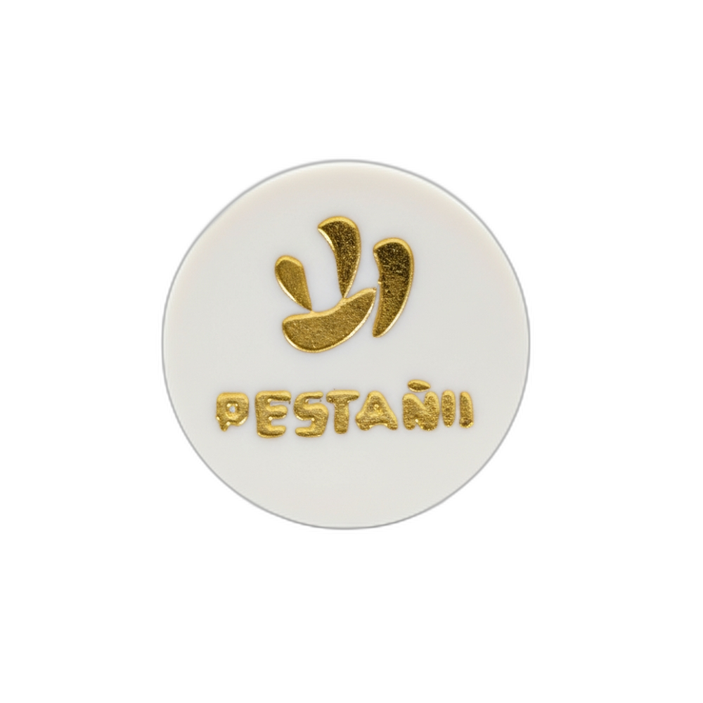 Pestañil tarro dorado